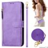 Suitable for Motorola Moto Edge 60/60S/70 Ultra Neo Pro 2025 5G mobile phone case zipper coin crossbody long lanyard backpack protective leather case wireless charging