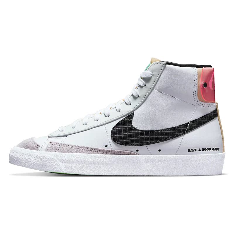 myc潮流运动专营店耐克Nike Blazer Mid 77开拓者泼墨拼色高帮板鞋DO2331-1013