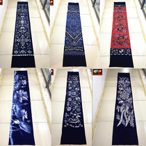 Guizhou Wax Dyeing Table Flag Bed Banner Pure Hand Plotter Cloth Family Residence Decoration Hotel Decoration Background Wall 245 245 * 45CM