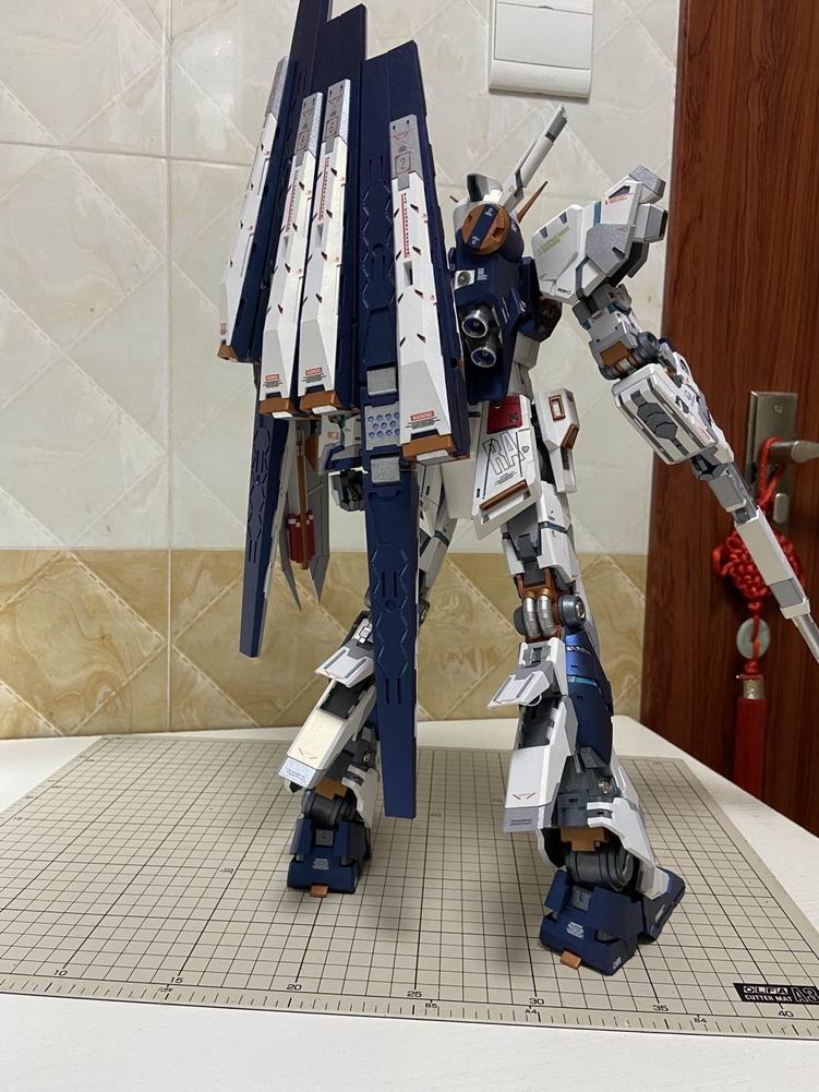 K纸魂ETTE新款RX93 NU GUNDAM KA牛高达纸模型DIY全进口珠光纸-图1