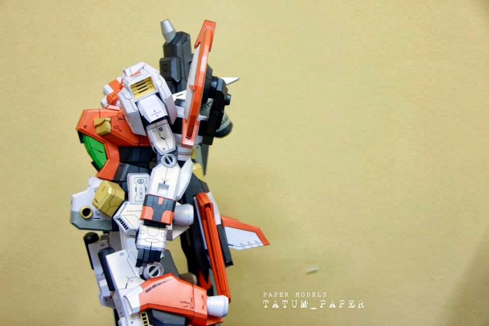 K纸魂RX-78 GP00 Blossom Gundam纸模型DIY进口珠光纸免划线免切-图2