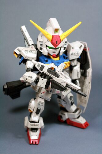 K纸魂 SD RX-178 MK II  高达纸模型 免划折线免切割 - 图0