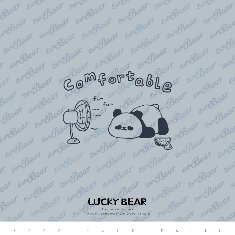 夏新款熊猫图案T恤短袖软萌可爱创意文艺小众潮学生纯棉情侣男女L - 图0