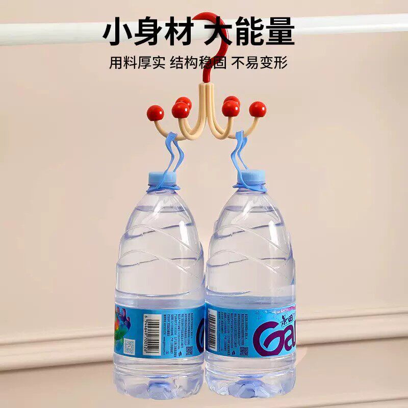 挂钩挂内衣吊带帽子多巴胺旋转六爪收纳吊钩衣柜家用免打孔多功能 - 图3