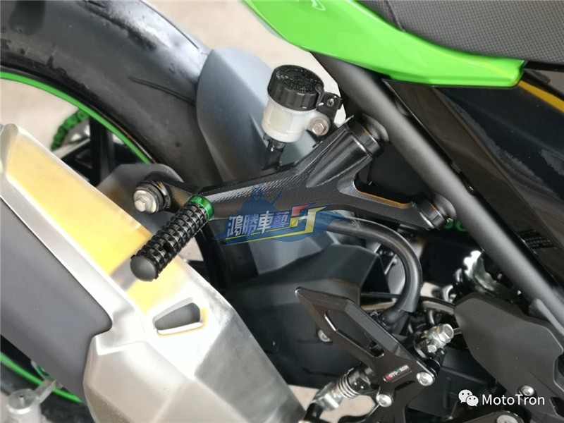 MOTOTRON适用NINJA忍者400/Z改装加高脚踏连杆车身强化副车架-图2