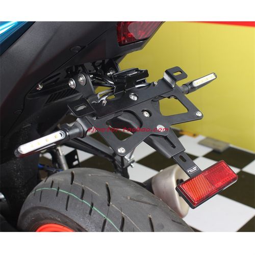 FULLREV锋锐 适用雅马哈R3 MT03 改装短尾后牌照支架LED转向灯 - 图0