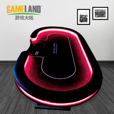 Фишки 游戏大陆月光凤尾竹前后双led灯德扑桌usb充电接口德州扑克桌定制 Gameland