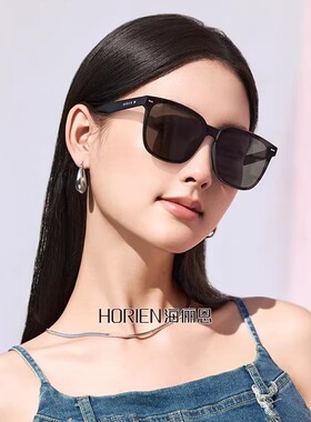 海俪恩绒面墨镜明星同款经典gm大框素颜显瘦太阳镜男女款夏N8510