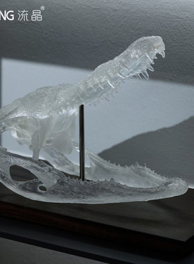 NEWKNG流晶1：1翻模磨砂鳄鱼头骨