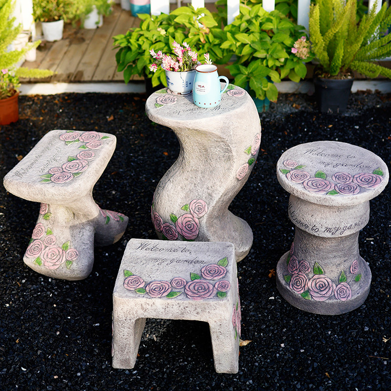 户外庭院创意花盆底座仿石墩子花园阳台装饰布置花架罗马柱矮凳,淘宝优惠券,粉丝福利购,淘宝优惠卷