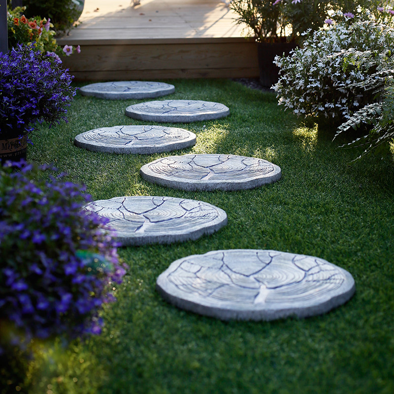 【清仓特价55元】古风圆形庭院踏步石草坪脚踏石户外花园踏脚石,淘宝优惠券,粉丝福利购,淘宝优惠卷