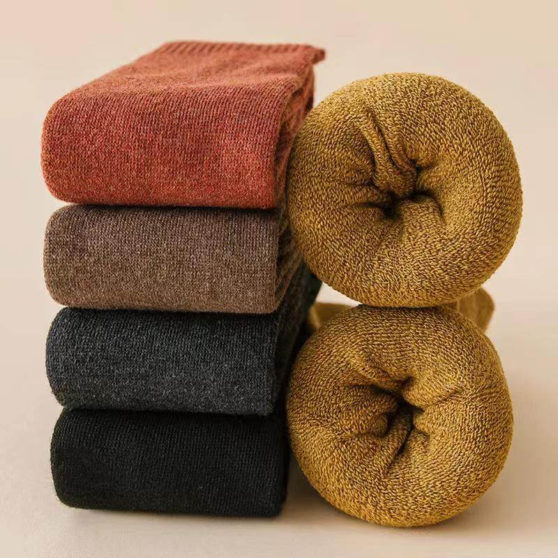 小腿袜子女百搭中筒袜秋冬季加绒加厚保暖长袜冬天毛圈月子长筒袜,淘宝优惠券,粉丝福利购,淘宝优惠卷