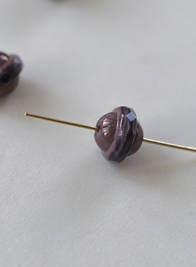 紫色复古切面手作材料