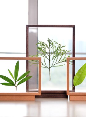 透明相框证书定制刻字装裱框实木高级感6寸8寸A4双面会议礼物摆台