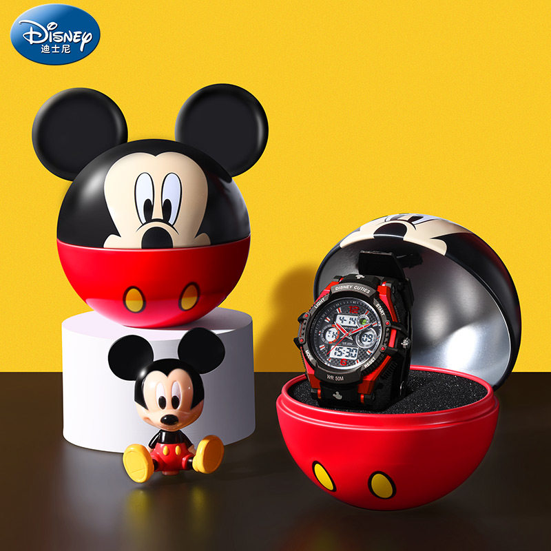 迪士尼儿童男生款防水运动电子表 手表购酷国产腕表