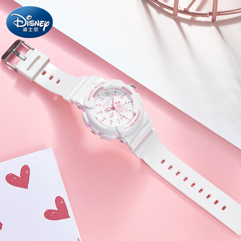 迪士尼女孩小学生2023新款防水手表 手表购酷国产腕表