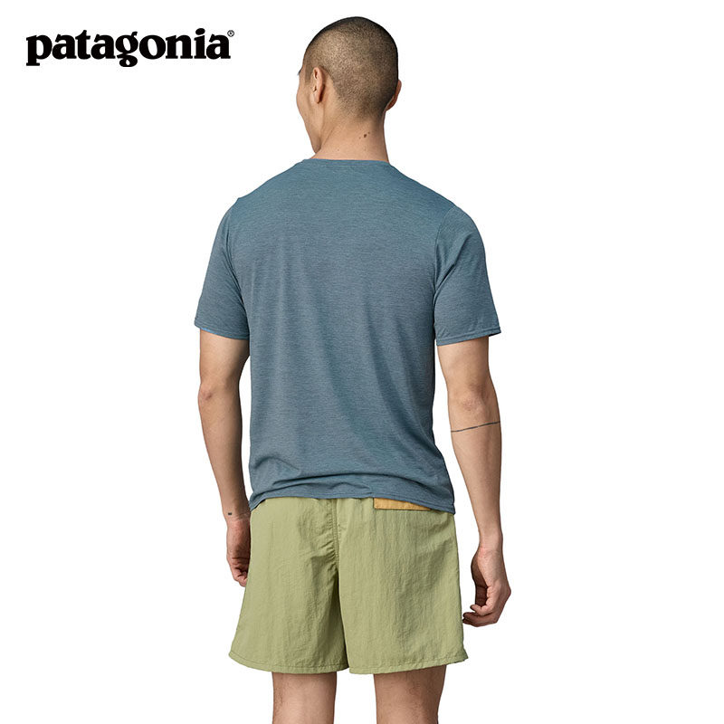 PATAGONIA巴塔哥尼亚男士潮流速干透气C1短袖T恤Cap Cool 45215,淘宝优惠券,粉丝福利购,淘宝优惠卷