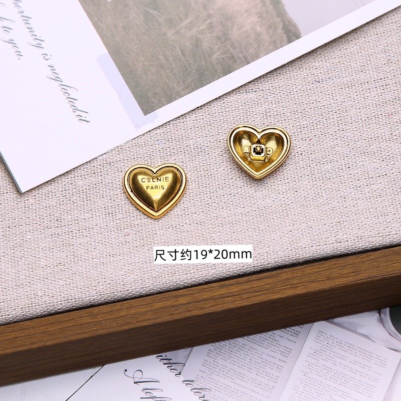 法式复古英文字母金色爱心金属合金饰品配件手工diy发夹发饰材料,淘宝优惠券,粉丝福利购,淘宝优惠卷