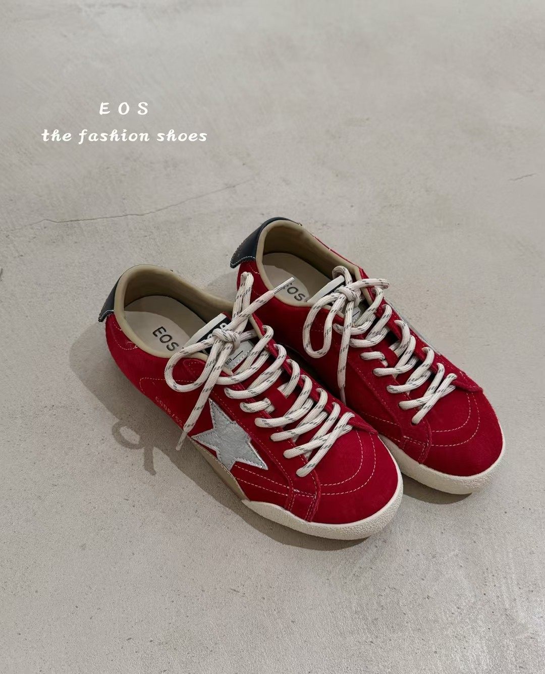 实体店同售～2025新款韩版复古时尚女鞋圆头平底磨砂皮星星板鞋,淘宝优惠券,粉丝福利购,淘宝优惠卷