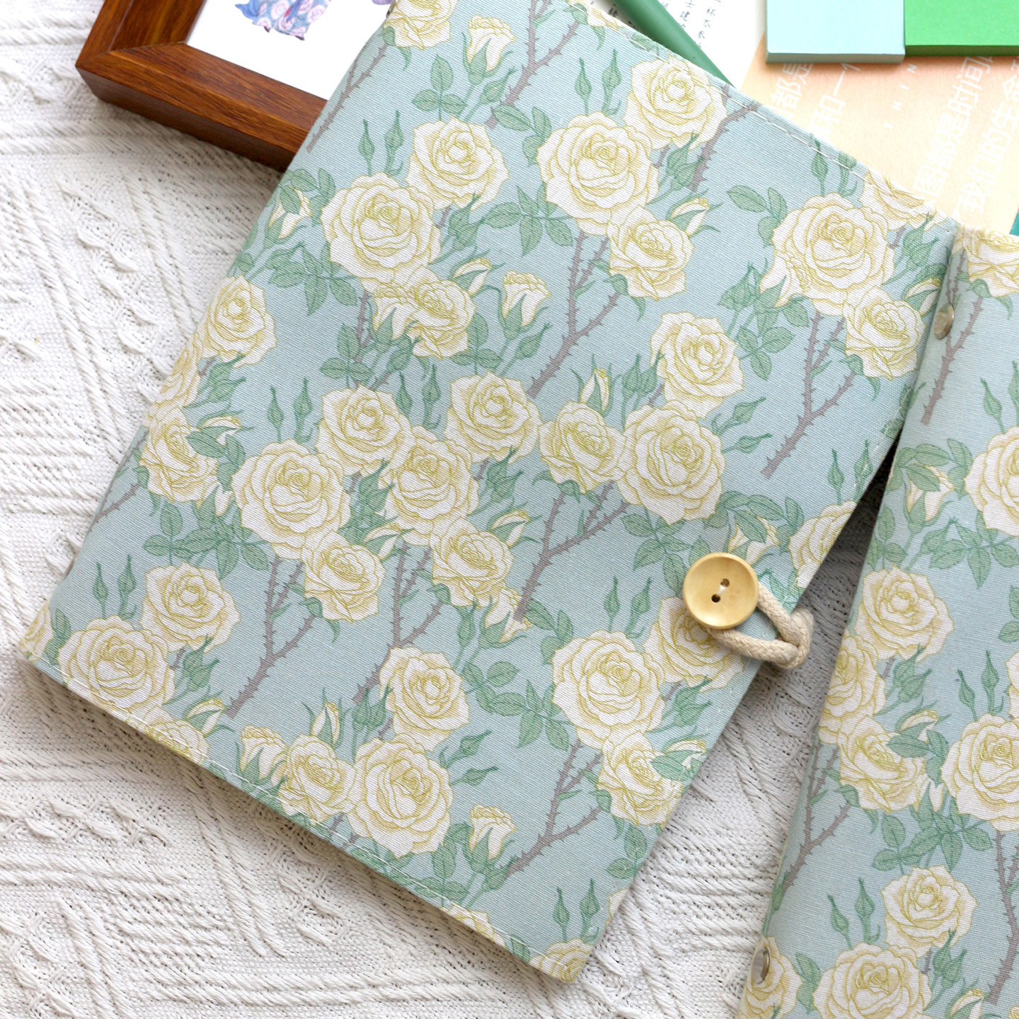 星云里荆棘玫瑰原创A5A6布艺本子活页手帐记事日记日程礼物集章,淘宝优惠券,粉丝福利购,淘宝优惠卷