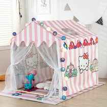 Childrens cartoon HELLOKTTY tent indoor game house men and women small house castle Mongolian bunk bed deity