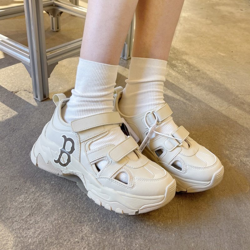 24新款MLB情侣凉鞋男女NY复古魔术贴厚底增高运动沙滩鞋3ASDCH143,淘宝优惠券,粉丝福利购,淘宝优惠卷