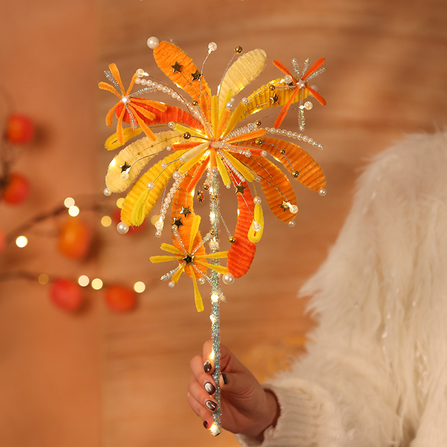 新年扭扭棒烟花灯春节送闺蜜女友礼物仙女棒烟火灯手工diy材料包,淘宝优惠券,粉丝福利购,淘宝优惠卷