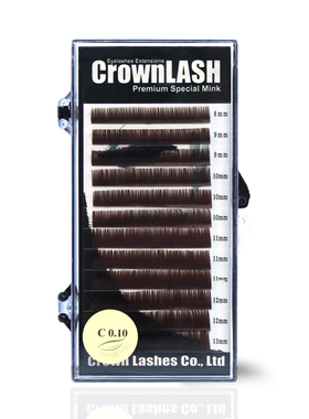 CrownLash焦糖棕睫毛美甲美睫