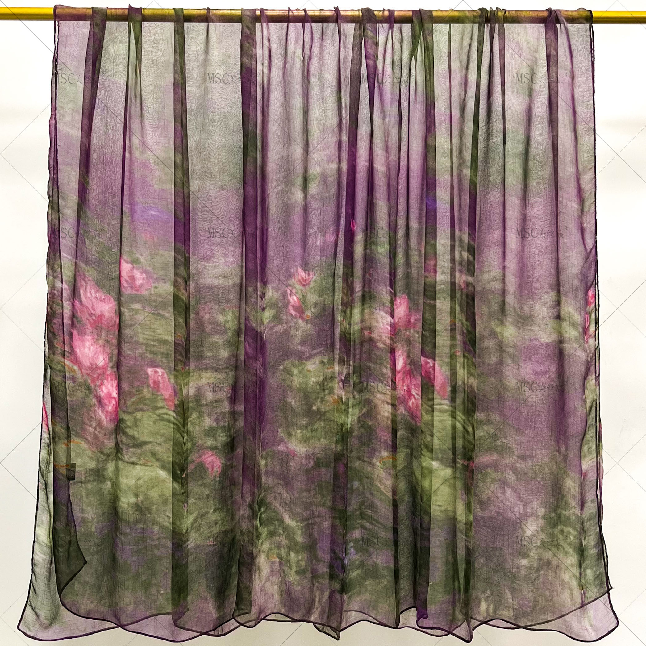 美丝宸【丁香雾紫】140*180大尺寸丝巾薄拍照旅游不起皱四季防晒 - 图2