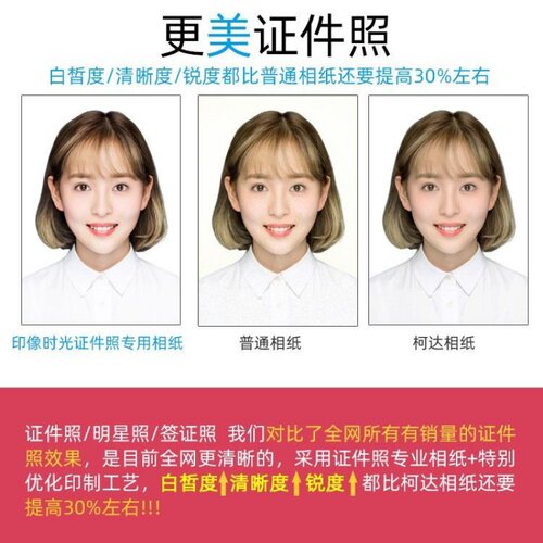 洗证件照冲印1寸2寸大一寸换底色照片冲印打印高清签证登记照包邮 - 图1