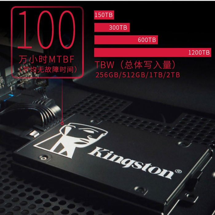 Kingston/金士顿 KC600 256G 512G SSD固态硬盘台式机SATA3 2.5寸 - 图1