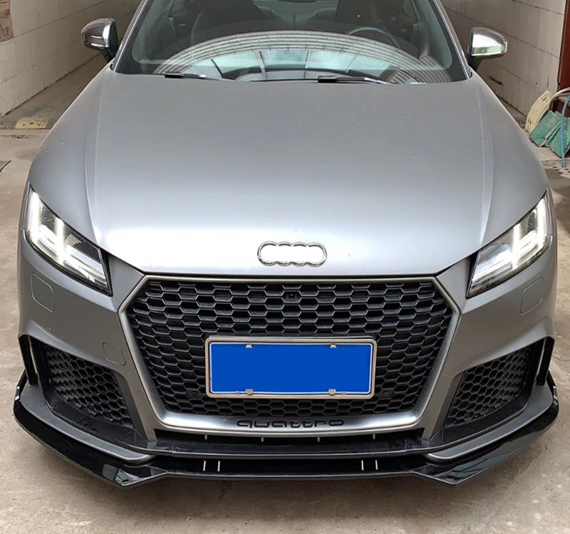 适用于08-19奥迪TT改装TTRS前后大包围侧裙 ttrs蜂窝中网后唇尾喉 - 图0