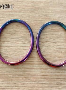 钛钢城纯钛彩色手环脚环永久脚镯