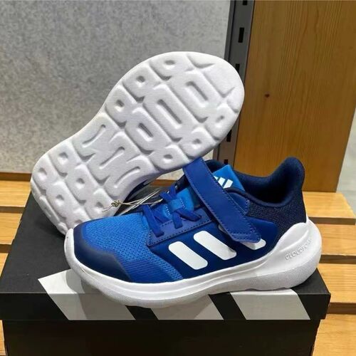 Adidas/阿迪达斯正品运动小童轻便防滑魔术贴跑步鞋IE5989 - 图0