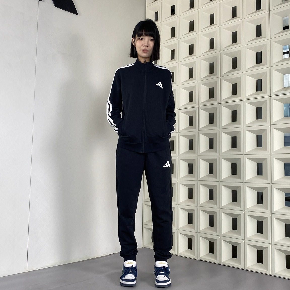 Adidas阿迪达斯跑步男女运动套装休闲运动裤立领外套正品IC6766,淘宝优惠券,粉丝福利购,淘宝优惠卷