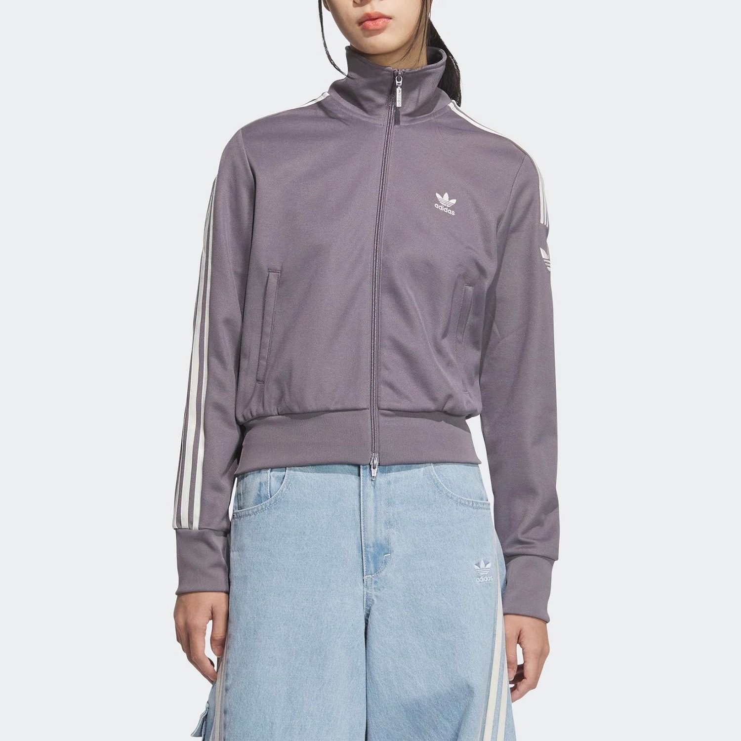 阿迪达斯正品三叶草上衣女子新款户外立领短款经典复古运动外套,淘宝优惠券,粉丝福利购,淘宝优惠卷