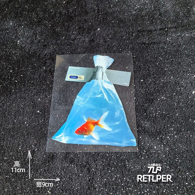 RETLPER反光贴纸 原创 一袋金鱼 胶带系列立体感平面防水汽摩贴纸,淘宝优惠券,粉丝福利购,淘宝优惠卷