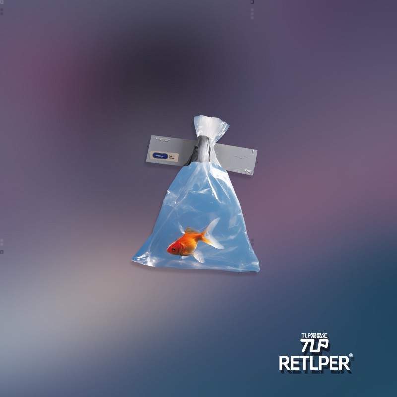 RETLPER反光贴纸 原创 一袋金鱼 胶带系列立体感平面防水汽摩贴纸,淘宝优惠券,粉丝福利购,淘宝优惠卷