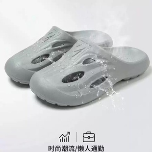 男士轻奢包头运动户外机能极简拖鞋