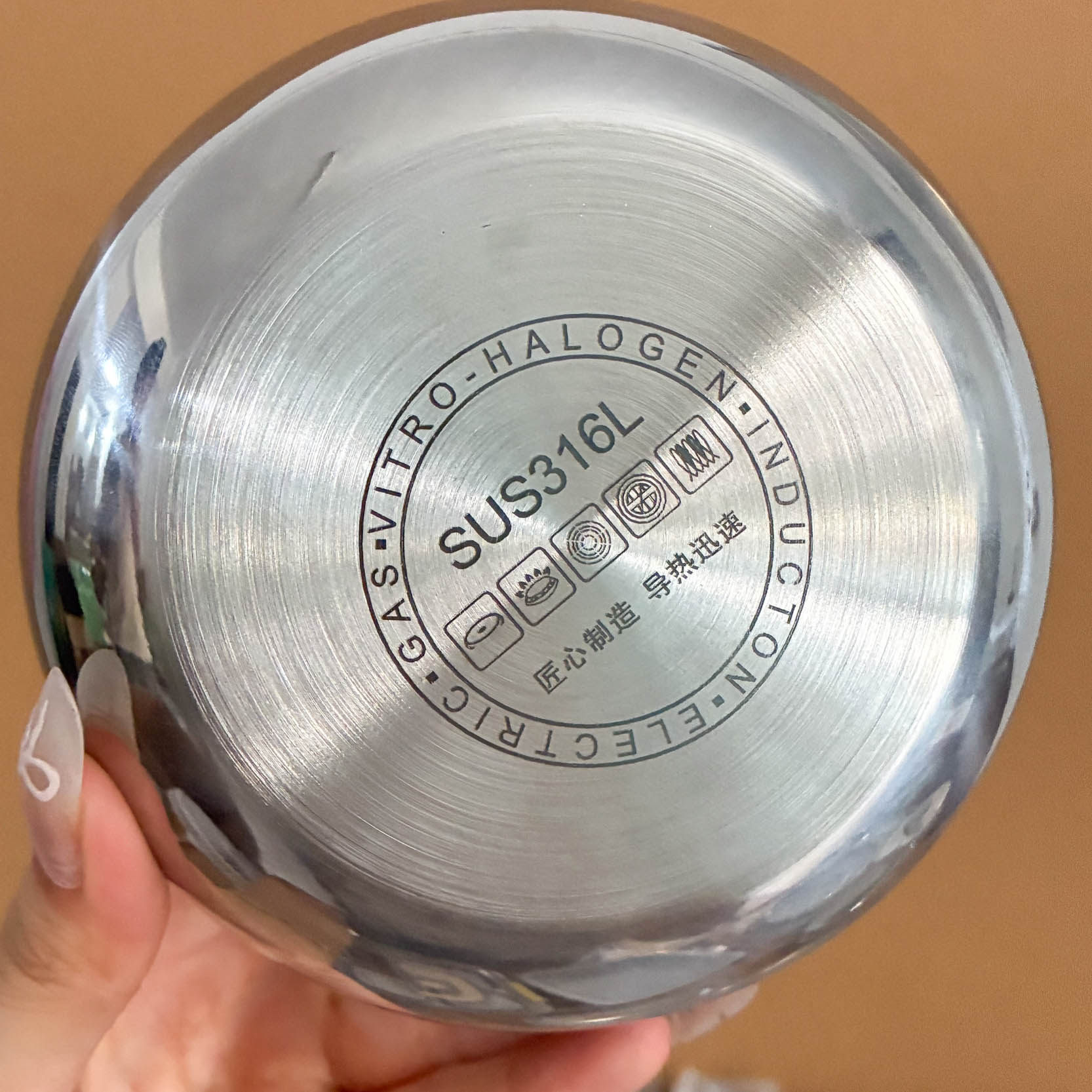 高颜值316不锈钢加厚带盖猪油罐不锈钢碗圆形提锅电磁炉通用ins风,淘宝优惠券,粉丝福利购,淘宝优惠卷