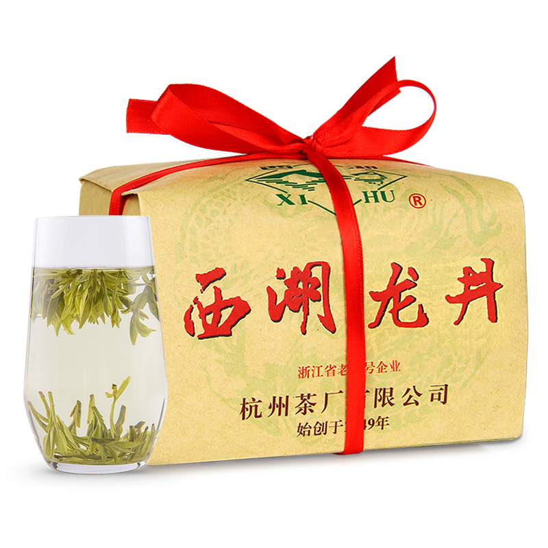 西湖茶叶旗舰店2022新茶预售西湖牌明前特级壹号西湖龙井茶叶250g纸包绿茶散装3