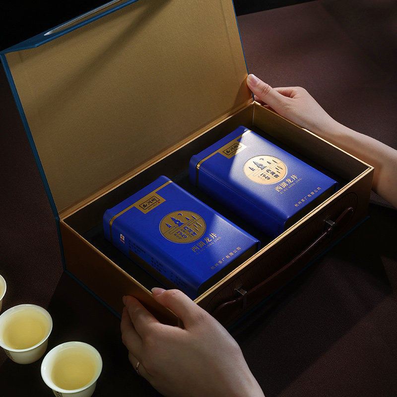 2023新茶预售西湖牌明前绿茶礼盒 西湖茶叶西湖龙井
