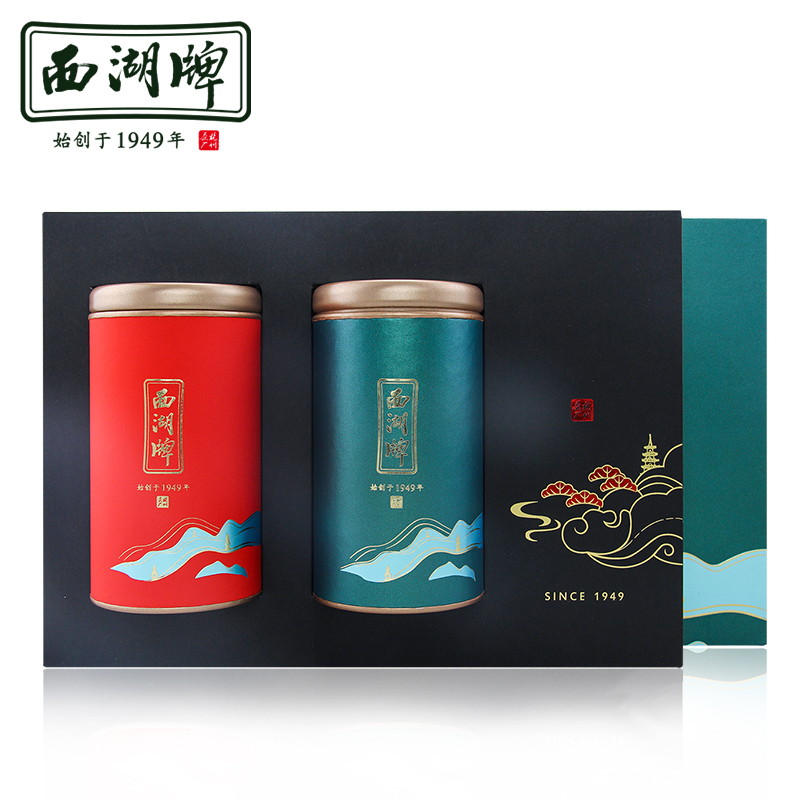西湖茶叶旗舰店新茶西湖牌明前特级精选龙井茶叶200g年货礼盒装送礼绿茶春茶0