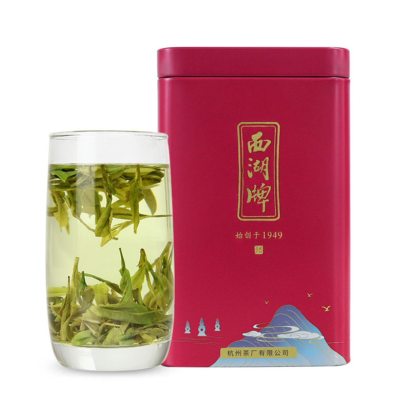 顺丰包邮-2024新茶西湖牌明前特级优选龙井50g茶叶罐正宗绿茶春茶 - 图0