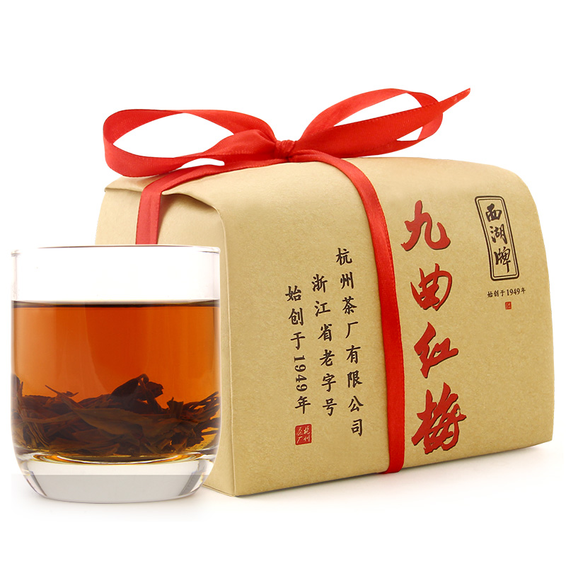 西湖红茶一级九曲红梅200g纸包牌 西湖茶叶其它红茶