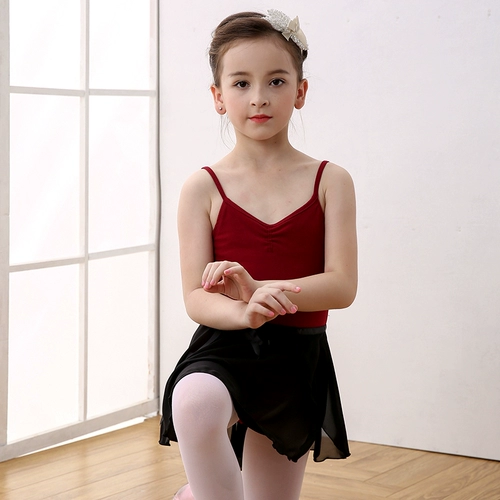 Спортивная одежда, одежда для гимнастики, черный эластичный детский танцующий комбинезон