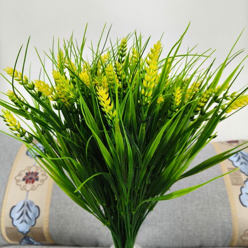 仿真绿植塑料假花卉小春草麦冬隔断栅栏插花花艺景观创意装饰植物 - 图1
