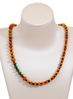 【BW宝石】天然蜜蜡项链，时尚设计