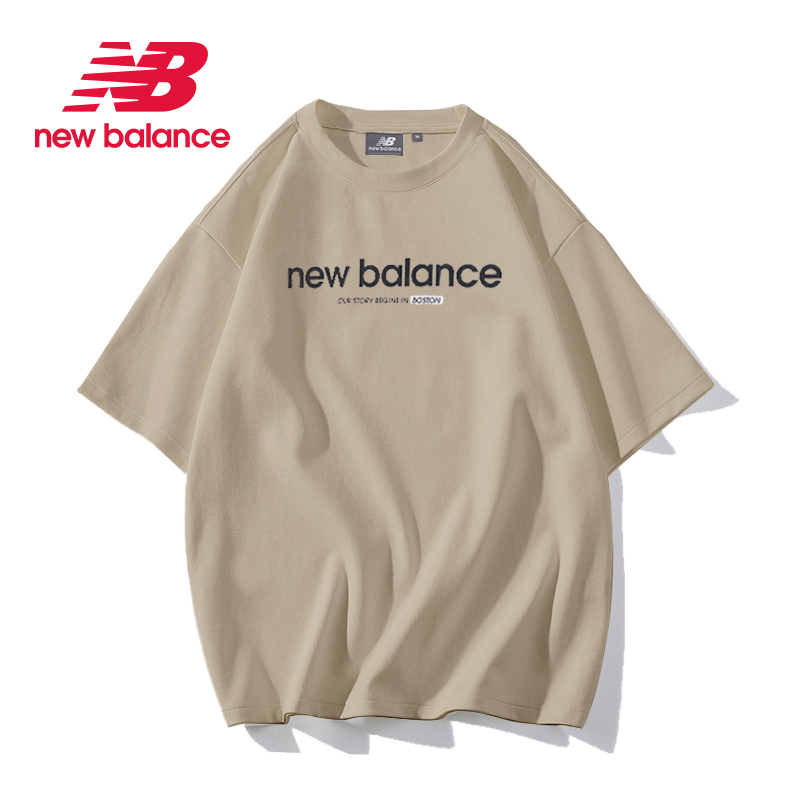 New Balance NB奥莱男士短袖t恤女夏季潮牌情侣宽松白凉感质感t恤_东邪运动_运动服/休闲服装