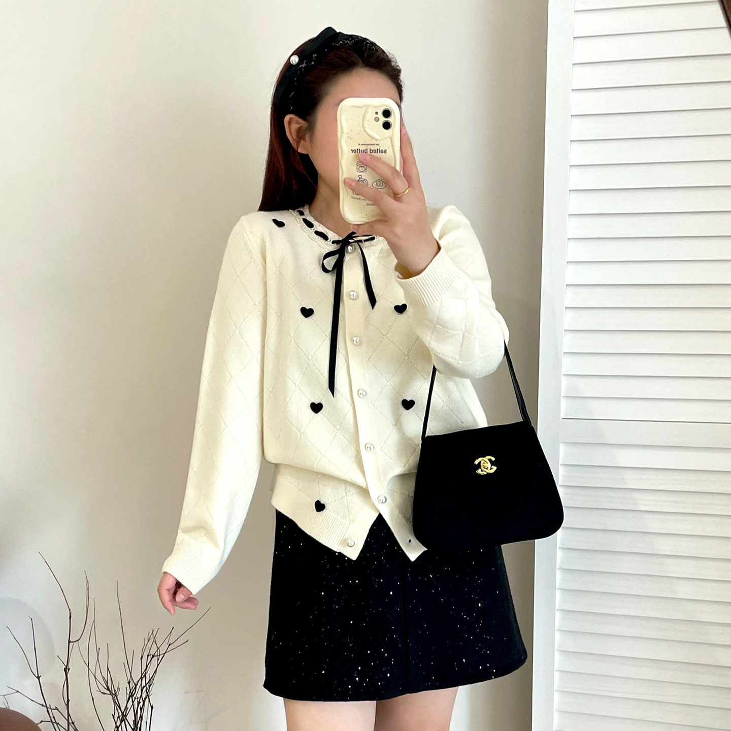 大码女装甜美风绑绳蝴蝶结针织开衫胖mm刺绣爱心外套可外穿20965,淘宝优惠券,粉丝福利购,淘宝优惠卷